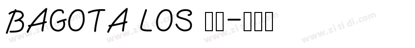 BAGOTA LOS 字体字体转换